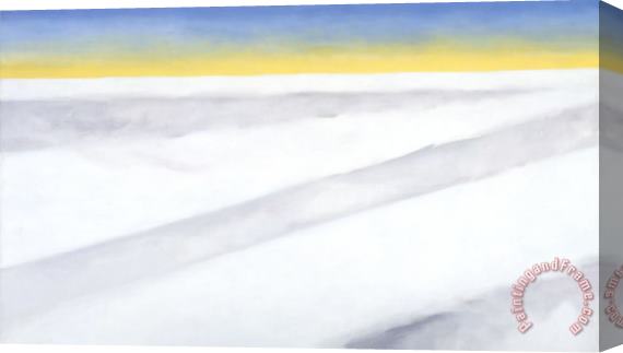 Georgia O'keeffe Clouds 5 (yellow Horizon And Clouds), 1963 1964 Stretched Canvas Print / Canvas Art