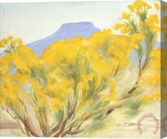 Georgia O'keeffe Cottonwood And Pedernal, 1948 Stretched Canvas Painting / Canvas Art