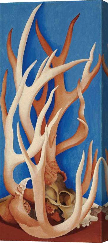 Georgia O'keeffe Deer Horns, 1938 Stretched Canvas Painting / Canvas Art