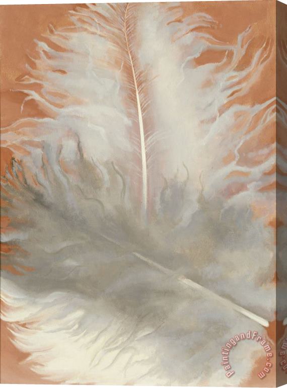 Georgia O'keeffe Feathers, White And Grey, 1942 Stretched Canvas Painting / Canvas Art