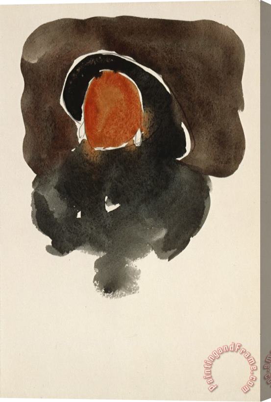 Georgia O'keeffe Figure in Black, 1918 Stretched Canvas Painting / Canvas Art