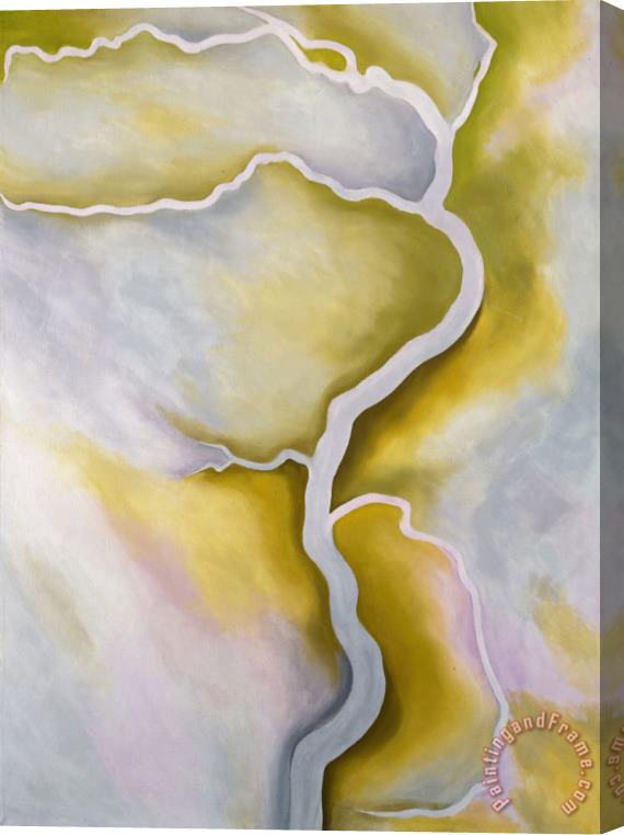 Georgia O'keeffe From The River Pale, 1959 Stretched Canvas Painting / Canvas Art
