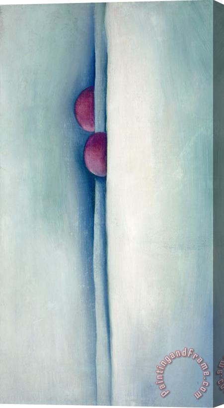 Georgia O'keeffe Green Lines And Pink, 1919 Stretched Canvas Print / Canvas Art