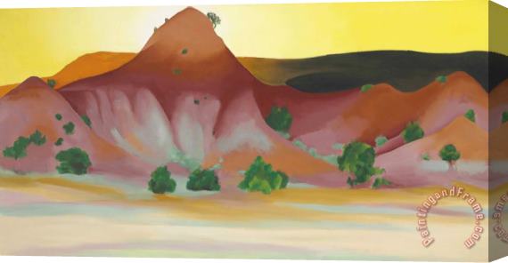 Georgia O'keeffe Hills And Mesa to The West, 1945 Stretched Canvas Painting / Canvas Art