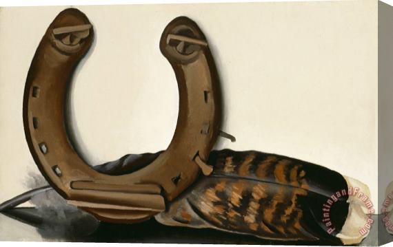 Georgia O'keeffe Horseshoe with Feather No. 1, 1935 Stretched Canvas Painting / Canvas Art