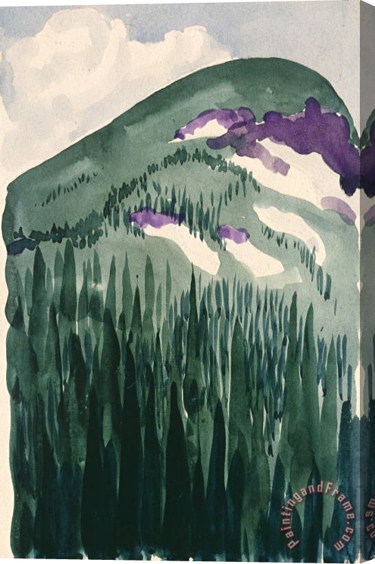 Georgia O'keeffe Long Lake, Colorado I( Adrienne Brugger Sketchbook), 1917 Stretched Canvas Painting / Canvas Art