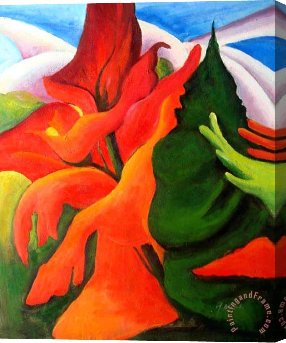 Georgia O'keeffe Melting Volcano Stretched Canvas Print / Canvas Art
