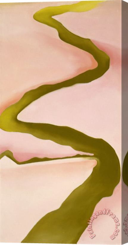 Georgia O'keeffe Pink & Green, 1960 Stretched Canvas Painting / Canvas Art