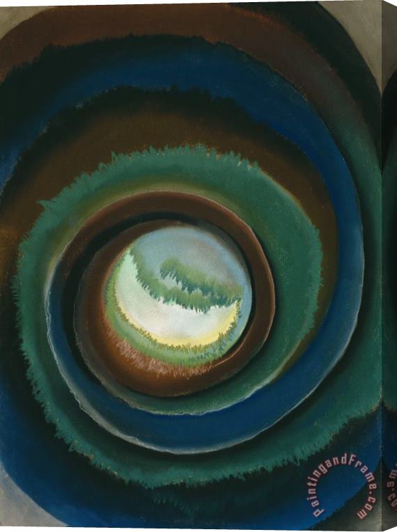 Georgia O'keeffe Pond in The Woods, 1922 Stretched Canvas Painting / Canvas Art