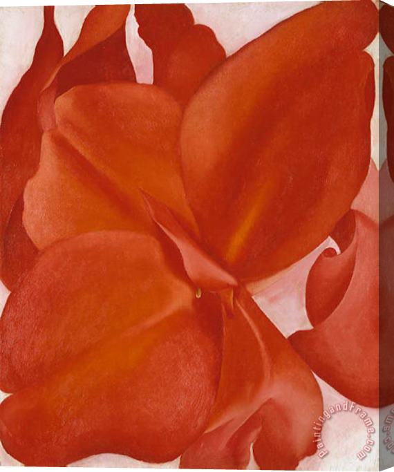 Georgia O'keeffe Red Cannas 2 Stretched Canvas Painting / Canvas Art