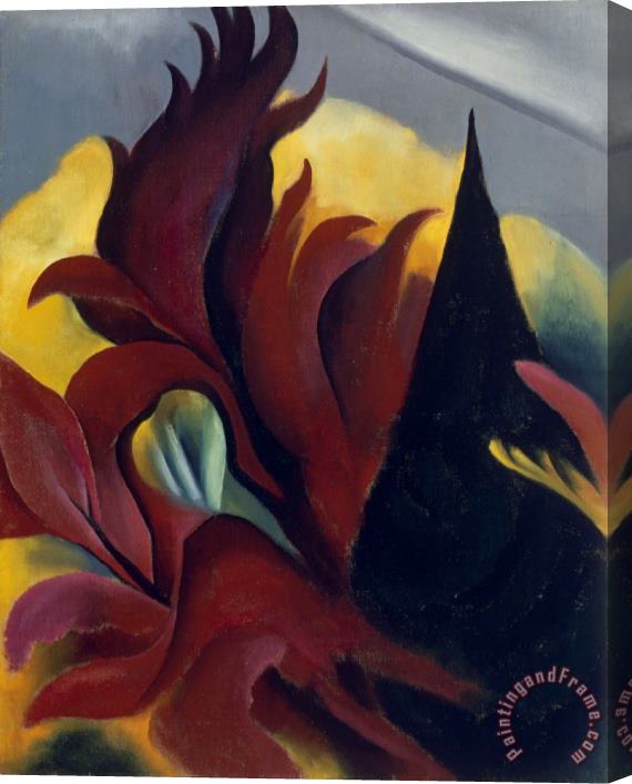 Georgia O'keeffe Red Maple, 1922 Stretched Canvas Painting / Canvas Art