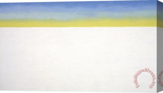 Georgia O'keeffe Sky Above Clouds (yellow Horizon And Clouds), 1976 1977 Stretched Canvas Painting / Canvas Art