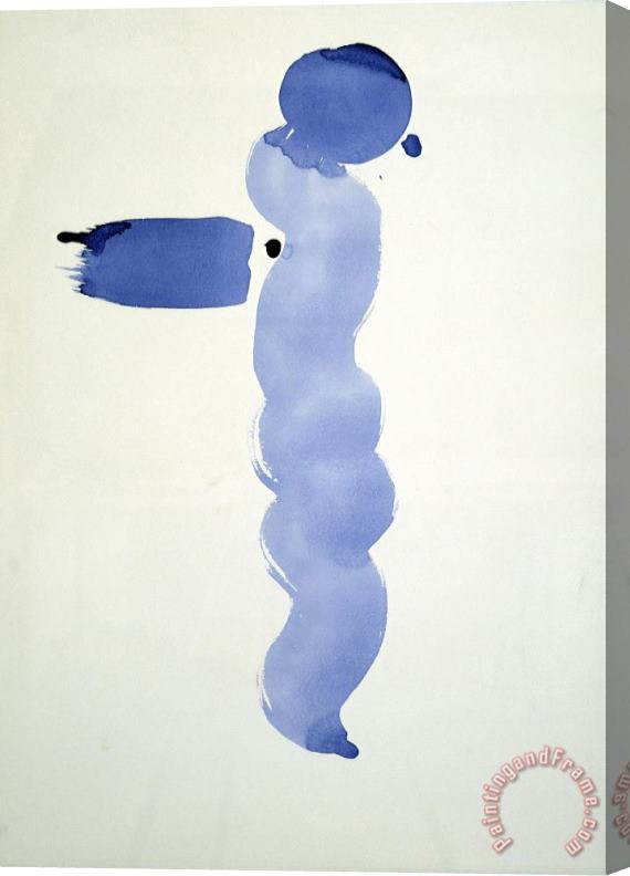 Georgia O'keeffe Untitled (abstraction Blue Line), 1970s Stretched Canvas Painting / Canvas Art