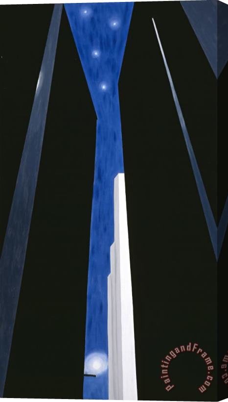 Georgia O'keeffe Untitled (city Night), 1970s Stretched Canvas Painting / Canvas Art