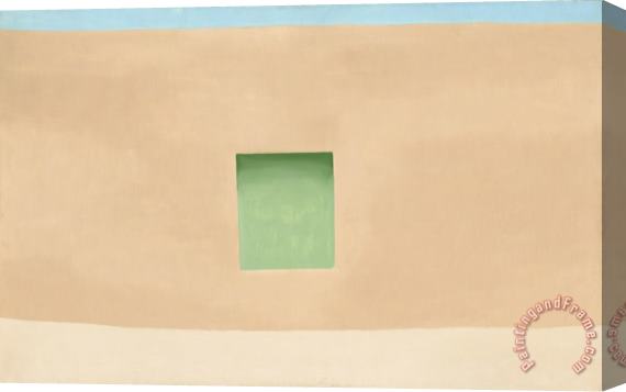 Georgia O'keeffe Wall with Green Door, 1953 Stretched Canvas Painting / Canvas Art