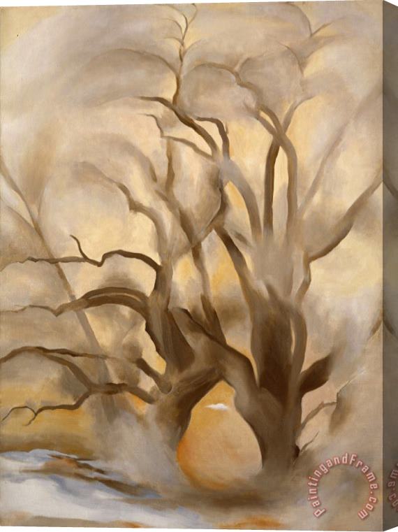 Georgia O'keeffe Winter Cottonwoods East Iv, 1954 Stretched Canvas Painting / Canvas Art