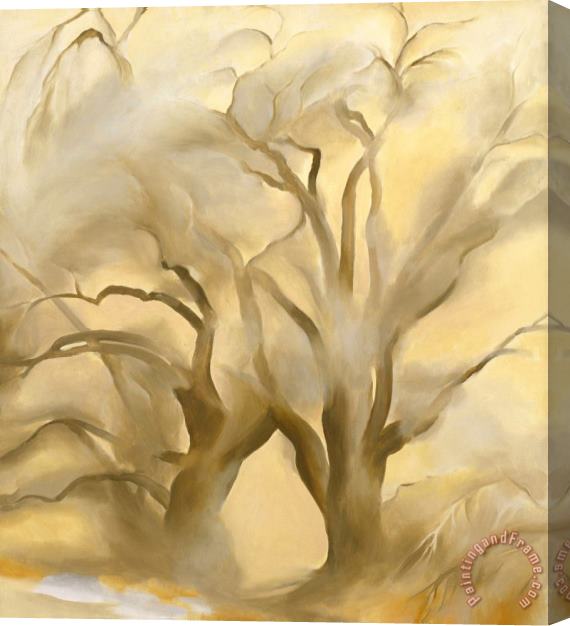 Georgia O'keeffe Winter Cottonwoods East V, 1954 Stretched Canvas Painting / Canvas Art
