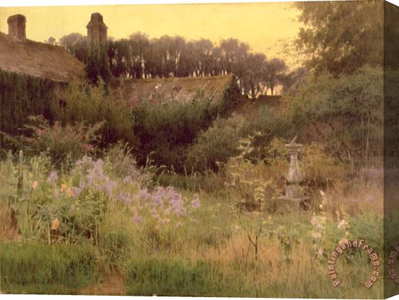 Georgina M de l Aubiniere Where the Forgotten Garden Lies Asleep Stretched Canvas Painting / Canvas Art