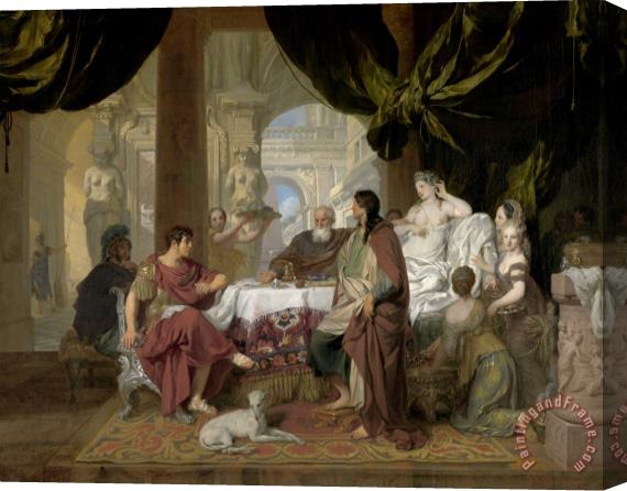 Gerard de Lairesse Cleopatra's Banquet Stretched Canvas Print / Canvas Art