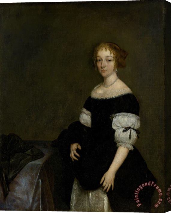 Gerard ter Borch Aletta Pancras (1649 1707) Wife of Francois De Vicq Stretched Canvas Painting / Canvas Art