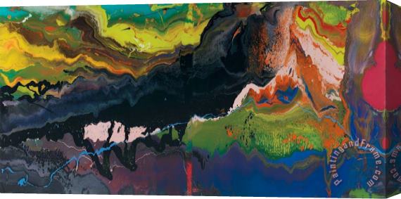 Gerhard Richter Flow (p16), 2013 Stretched Canvas Print / Canvas Art