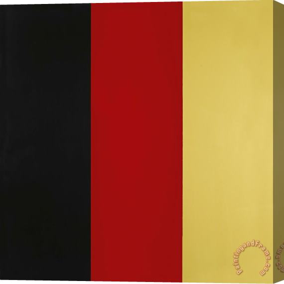 Gerhard Richter Schwarz, Rot, Gold Iii, 1999 Stretched Canvas Print / Canvas Art