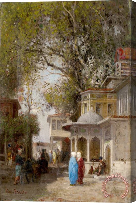 Germain Fabius Brest The Street, Second Half of The 19th Century Stretched Canvas Painting / Canvas Art