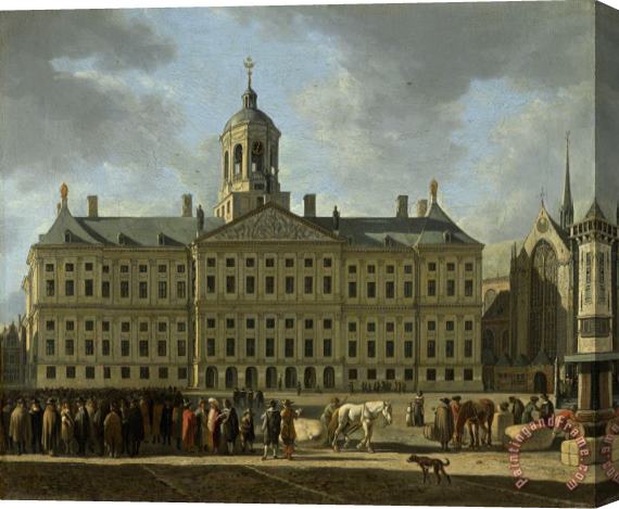 Gerrit Adriaensz. Berckheyde The Town Hall on Dam Square, Amsterdam Stretched Canvas Painting / Canvas Art