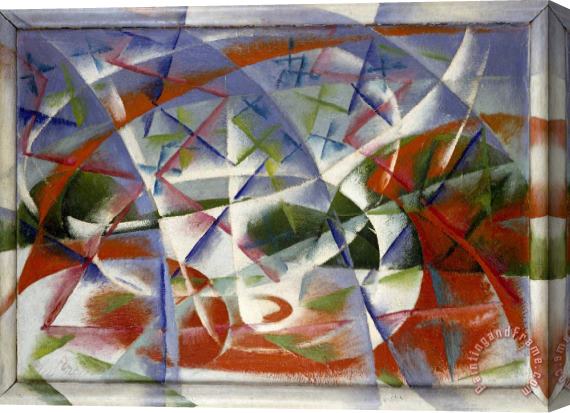 Giacomo Balla Abstract Speed And Sound Stretched Canvas Print / Canvas Art