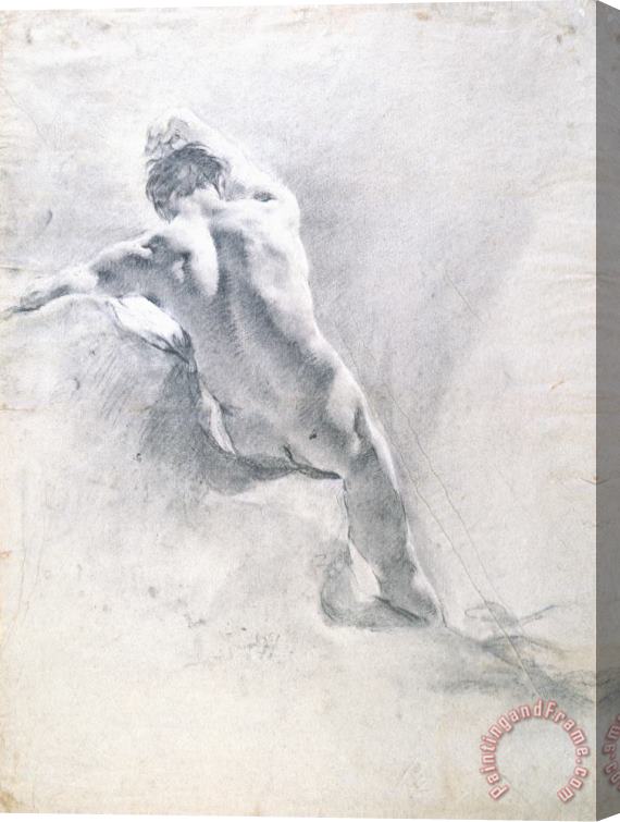 Giambattista Piazzetta Study of a male nude Stretched Canvas Print / Canvas Art