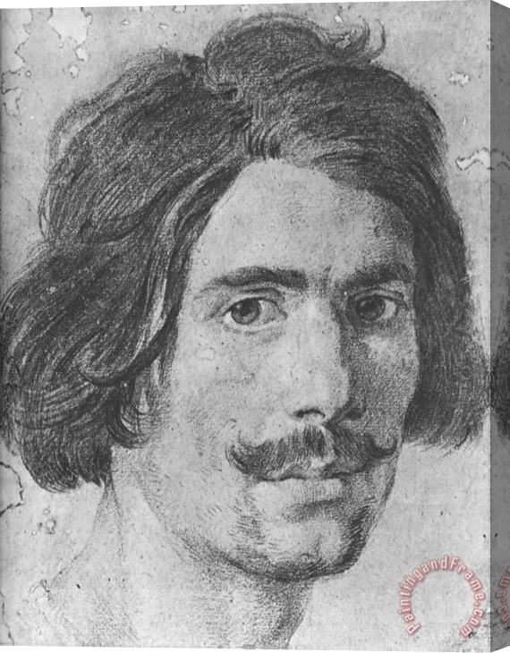 Gian Lorenzo Bernini Portrait of a Man with a Moustache (supposed Selfportrait) Stretched Canvas Painting / Canvas Art
