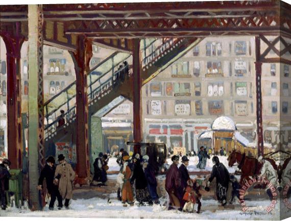 Gifford Reynolds Beal Elevated, Columbus Avenue, New York Stretched Canvas Print / Canvas Art