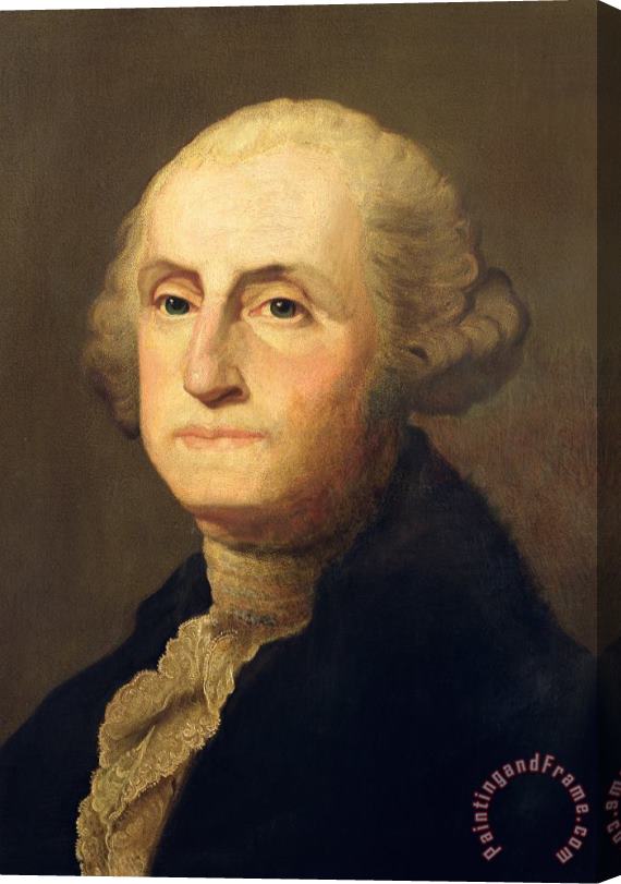 Gilbert Stuart Portrait of George Washington Stretched Canvas Painting / Canvas Art