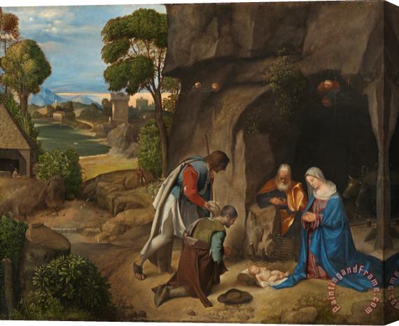Giorgio da Castelfranco Giorgione The Adoration Of The Shepherds Stretched Canvas Painting / Canvas Art