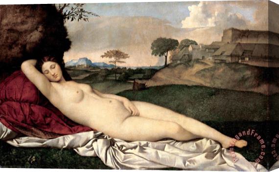 Giorgione Sleeping Venus Stretched Canvas Painting / Canvas Art