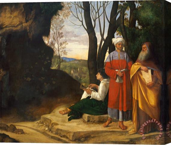 Giorgione Three Philosophers Stretched Canvas Painting / Canvas Art