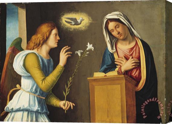 Giovanni Battista Cima da Conegliano Annunciation to the Virgin Stretched Canvas Painting / Canvas Art