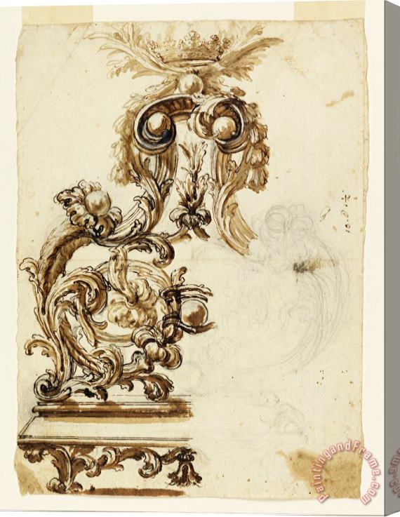 Giovanni Battista Foggini Design for a Gilt Bronze Ornament Stretched Canvas Print / Canvas Art
