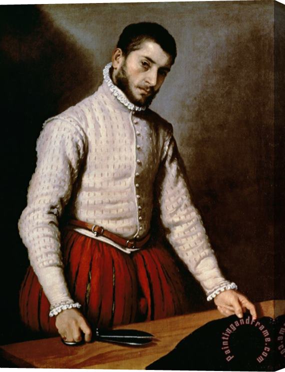 Giovanni Battista Moroni The Tailor Stretched Canvas Painting / Canvas Art
