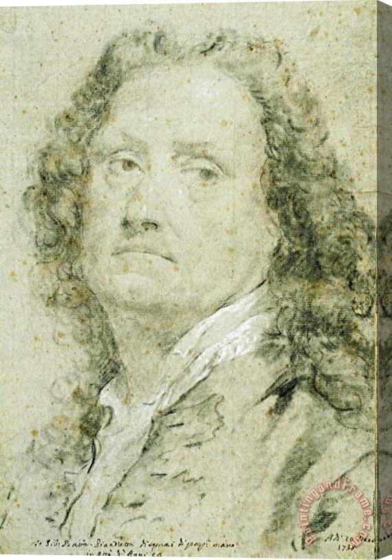 Giovanni Battista Piazzetta Self Portrait, 1735 Stretched Canvas Painting / Canvas Art