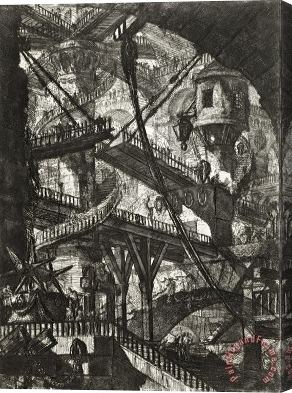 Giovanni Battista Piranesi The Drawbridge, Plate VII From The Series Carceri D'invenzione Stretched Canvas Print / Canvas Art