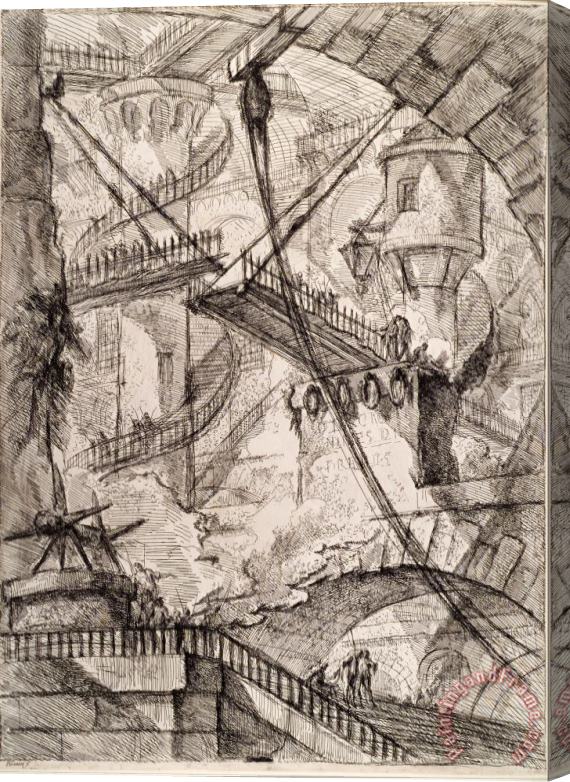 Giovanni Battista Piranesi The Drawbridge Stretched Canvas Print / Canvas Art