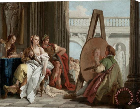 Giovanni Battista Tiepolo Alexander The Great And Campaspe in The Studio of Apelles Stretched Canvas Painting / Canvas Art
