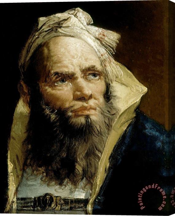 Giovanni Battista Tiepolo Head of an Oriental Stretched Canvas Print / Canvas Art