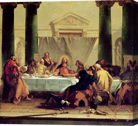 Giovanni Battista Tiepolo The Last Supper Stretched Canvas Print / Canvas Art