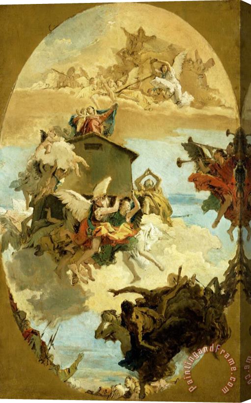Giovanni Battista Tiepolo The Miracle of The Holy House of Loreto Stretched Canvas Print / Canvas Art