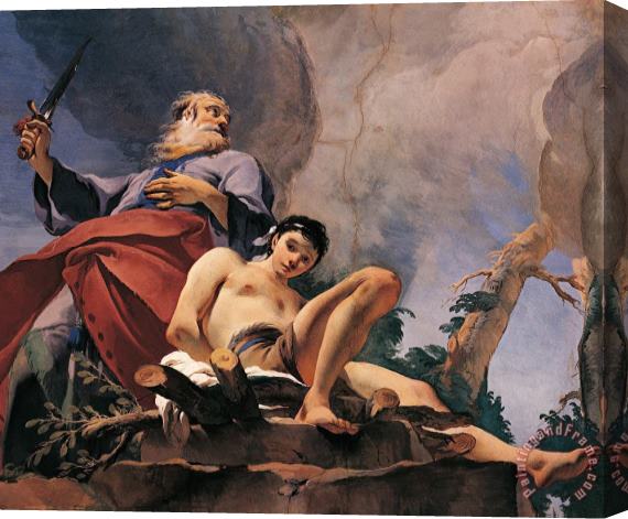 Giovanni Battista Tiepolo The Sacrifice Of Isaac Stretched Canvas Painting / Canvas Art