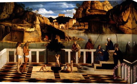 Giovanni Bellini Allegoria Sacra Stretched Canvas Painting / Canvas Art