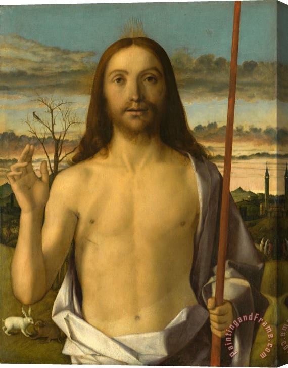 Giovanni Bellini Christ Blessing Stretched Canvas Painting / Canvas Art