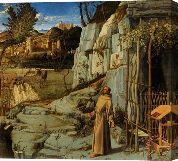 Giovanni Bellini St Francis Of Assisi In The Desert Stretched Canvas Print / Canvas Art